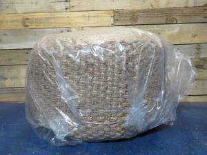 Jaipur Living Kealani Trellis Gray Beige Cylinder Pouf - POF100475
