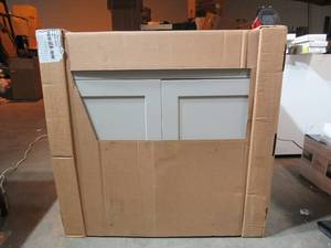 Cambridge Shaker Assembled 36x34.5x25 in. Sink Base Cabinet in Gray