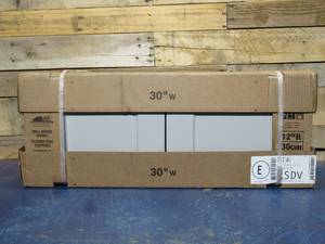 Shaker Dove Gray Stock Assembled Wall Bridge Kitchen Cabinet (30 in. x 12 in. x 12 in.)