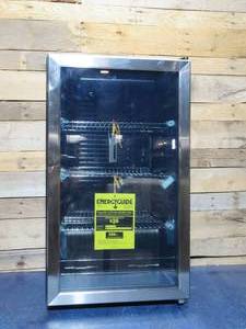 Insignia - 115-Can Beverage Cooler - Stainless Steel