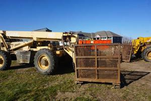 1994 Gehl Model 883 Telescoping Forklift Telehandler Construction Lift With Work Platform
