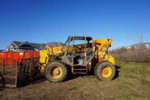 1994 JCB Model 560B Telescoping Forklift Telehandler Construction Lift With Work Platform