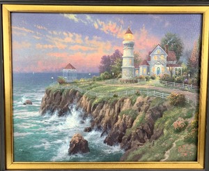 lot 5 image: Thomas Kinkade Victorian Light - Signed Limited Edition Publishers Proof - Framed