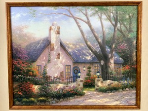 lot 17 image: Thomas Kinkade Morning Glory Cottage - Limited Edition Signed and Numbered Gallery Proof - Framed