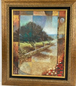 lot 19 image: Framed Original Painting by Greek Artist, Rip (Euripides) Kastaris -  Triata