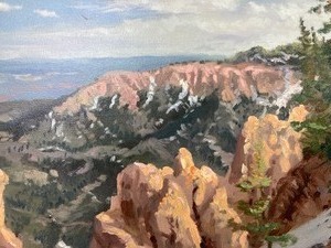 lot 22 image: Thomas Kinkade Limited Edition SN 62187 EP Canvas- Bryce National Park- Includes COA