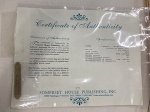 lot 24 image: Tom Dubois Artist Proof Behold I Bring You Good Tidings of Great Joy- With COA - 1999