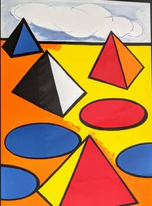 lot 106 image: Kenwood Wines 1993 - Alexander Calder Framed Print
