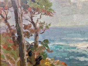 lot 28 image: Thomas Kinkade Limited Edition SN Litho- Point Lobos, Carmel 35750 - With COA