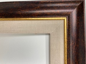 lot 41 image: Lovely Bronze-Rubbed Color Frame 19.5 x 23.5