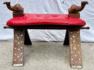Moroccan Camel Saddle Stool