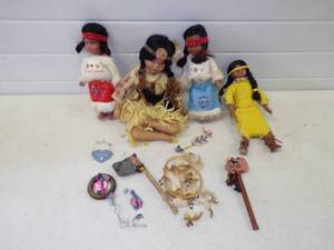 Native American Dolls and items