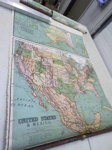 Pair of Vintage Maps,  U.S.A