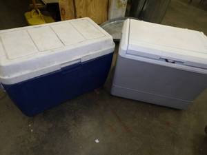 Coleman 12v 110v Cooler and Ice Cooler