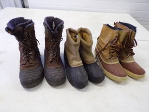 3 Pair Winter Boots Size 10
