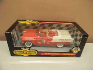 AMERICAN MUSCLE 118 SCALE DIECAST 1955 INDY PACE CAR MAY 30TH 1955 - NEW IN BOX - AWESOME PIECE - SEE PICTURES