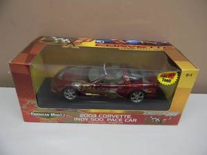 AMERICAN MUSCLE 118 SCALE DIECAST 2003 CORVETTE INDY 500 PACE CAR - NEW IN BOX - AWESOME PIECE - SEE PICTURES