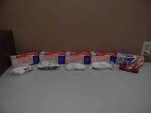 5 - MILESTONE 143 SCALE DIECAST - 1965 PLYMOUTH FURY - 1963 CHRYSLER 300 CONVERTIBLE -  1975 BUICK - 1968 FORD TORINO CONERTIBLE - 1966 MERCURY COMET CYCLONE CONVERTIBLE OFFICIAL PACE CARS - RARE AMAZING FANTASTIC SET - SEE PICTURES