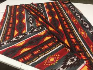 lot 117 image: Brand New TwinFull Size Soft Fleece Southwest Themed Throw