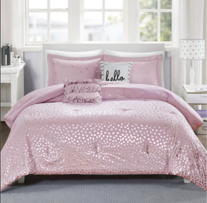 lot 67 image: Brand New Intelligent Design Zoey Reversible 5-Piece FullQueen Comforter Set