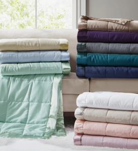 lot 70 image: Madison Park Windom FullQueen Down Alternative  Microfiber Blanket