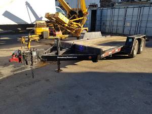 2003 Reid 16 Drop Deck Tandem-Axle Flatbed Trailer