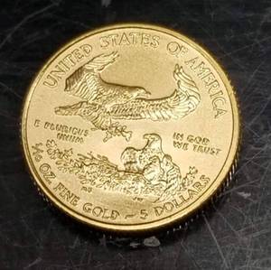 2017 US $5 GOLD EAGLE 110th OZ GOLD COIN