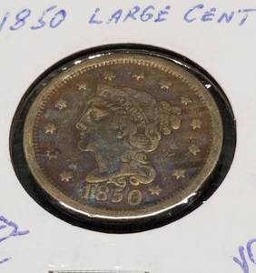 1850 US MATRON HEAD LARGE CENT