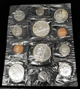 1962 CANADA 12 COIN SILVER PROOF SET