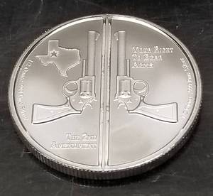 1 TROY OZ .999 FINE SILVER 2nd AMENDMENT 2 X 12oz CRACKER