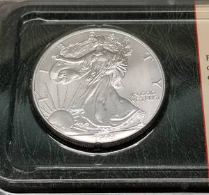 1999 AMERICAN SILVER EAGLE 1 TROY OZ .999 FINE SILVER DOLLAR