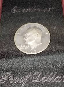1971-S PROOF EISENHOWER 40% SILVER DOLLAR IN ORIGINAL PACKAGING