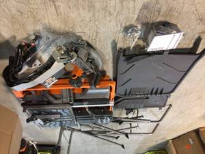 10 in. Wet Tile Saw with Stand by RIDGID Customer Returns See Pictures