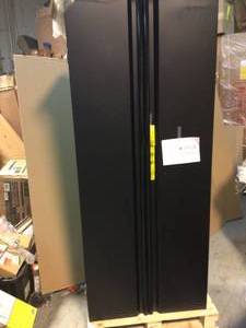 3-Piece Regular Duty Welded Steel Garage Storage System in Black (54 in. W x 75 in. H x 19 in. D) by Husky Customer Returns See Pictures
