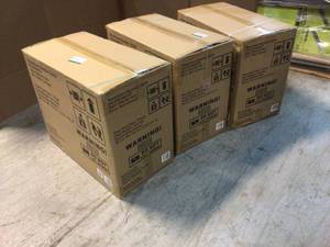 Regular Duty Welded 24-Gauge Steel Wall Mounted Garage Cabinet in Black (24 in. W x 18 in. H x 12 in. D) by Husky Customer Returns See Pictures