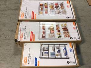 Lot of 3 Assorted Utility Shelving Various Sizes and Conditions See Pictures