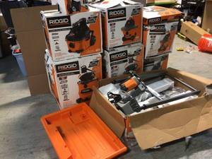 Lot of Assorted and Mixed Ridgid Power Tools Customer Returns See Pictures