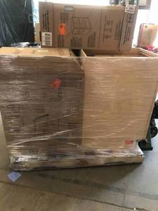 Sorted pallet of Assembled kitchen cabinets by hampton bay - see pictures