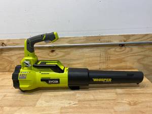 lot 61 image: RYOBI RY40470VNM 125 MPH 550 CFM 40-Volt Lithium-Ion Brushless Cordless Jet Fan Leaf Blower. (Tool Only)