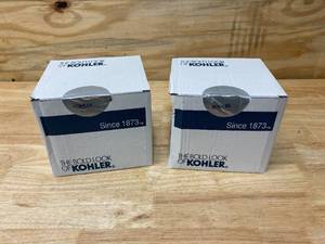 lot 64 image: KOHLER Lot of 2- K-444-CP Memoirs (R) multifunction shower heads with Classic design in Polished Chrome