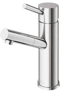 lot 76 image: VIGO Noma Single Lever Bathroom Faucet Brushed Nickel