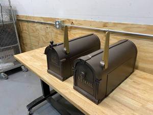 lot 87 image: Lot of Two Mailboxes (Brown)