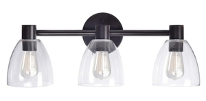 lot 97 image: KENROY HOME Edis 3 Light Bronze Vanity Light