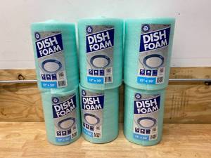 lot 34 image: PRATT RETAIL SPECIALTIES Lot of 6- 332 in. x 12 in. x 50 ft. Premium Foam Cushion