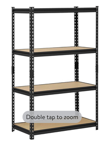 lot 14 image: MUSCLE RACK Commercial Steel Shelving Unit 4-Tier