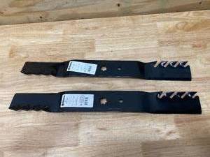 lot 57 image: STENS Lot of 2-  302-456 Toothed Blades for John Deere 102, 115, 125, 135, D100, D110, D120D, D130, LA100 M74175, GX22151