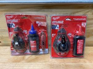 lot 105 image: MILWAUKEE Lot of 2-  Chalk Line Sets