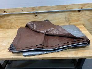 lot 35 image: Brown Tarp (10 x 12)