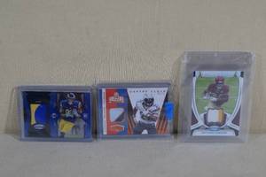 Multi Color Football Patch Cards - Gibson, Tomlinson, Harris