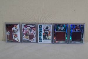 Football Patch Cards - Dawkins, Akers, Young, Gibson